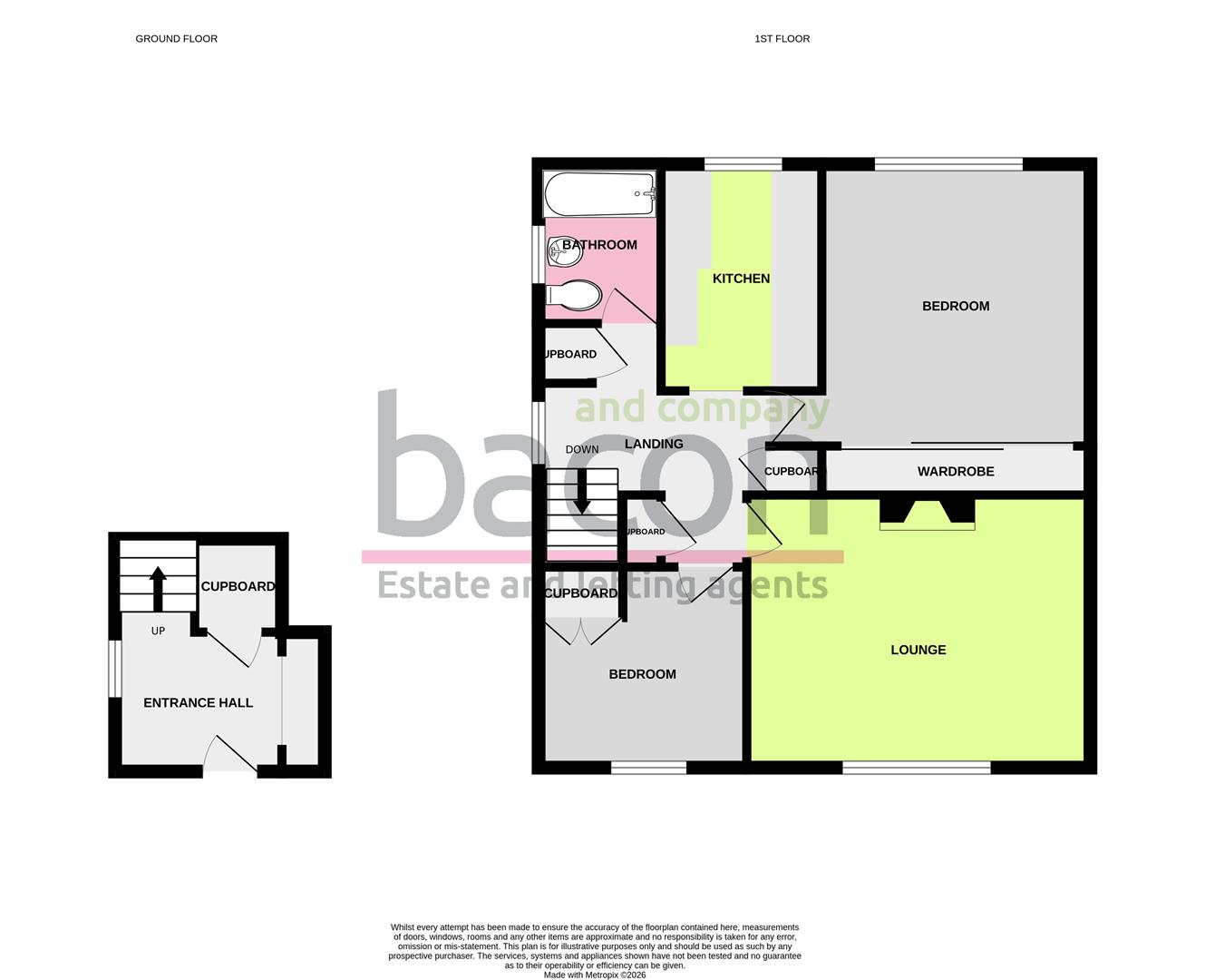 Floor Plan | Flat - Garden | Harefield Avenue, Worthing | For Sale